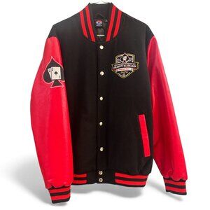 South Point 400 Las Vegas Motor Speedway Jacket XL Celebrity Blackjack Red Black